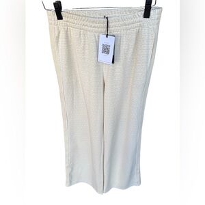 The Upside Navar Marnie Cream Wide Leg Pants NWT Size Small